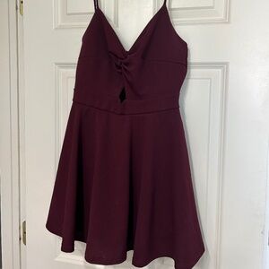 Plum homecoming dress
